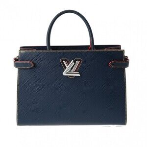 Louis Vuitton Epi Twist Tote Indigo Blue Leather Handbag